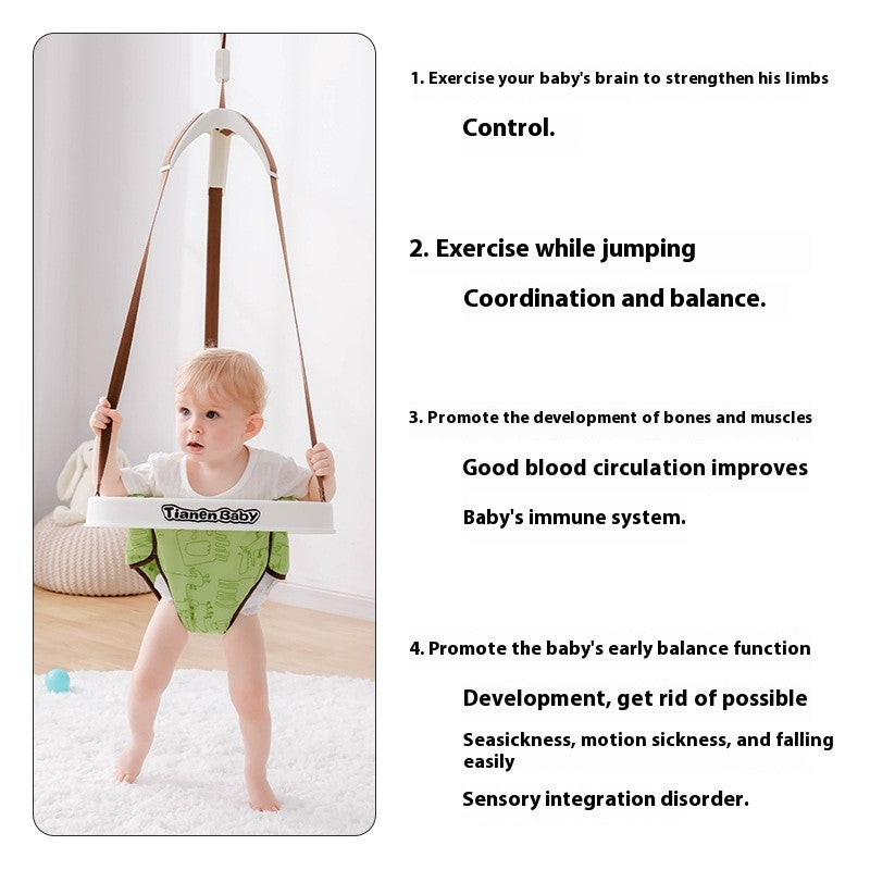 Chaise de saut d'enfant Enfants Buncing Gymnastique Rack Chaise de jeune enfant Intérieur Swing tôt Educa