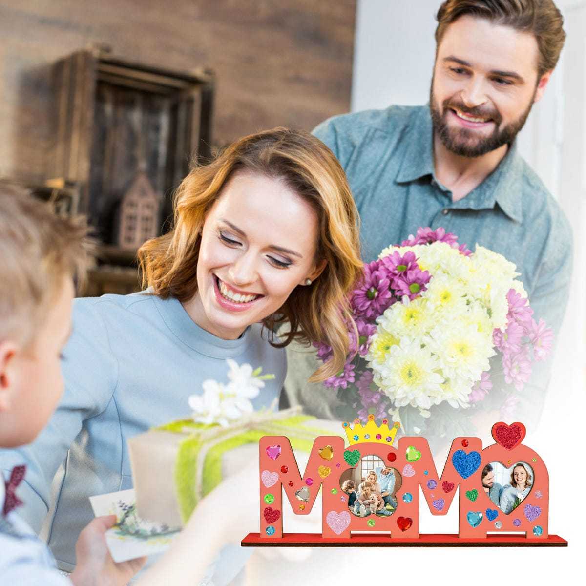 MAMA panneau en bois avec support