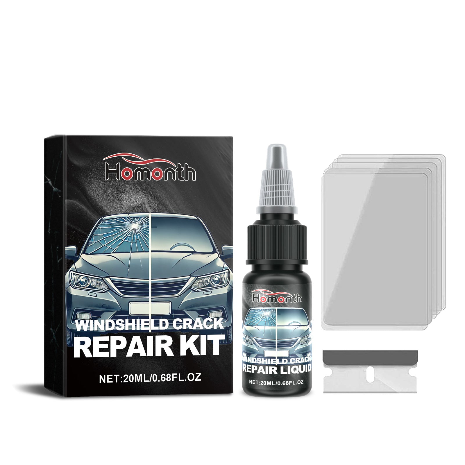 Pare-brise Nano Bonding Fluid Crack Kit de réparation