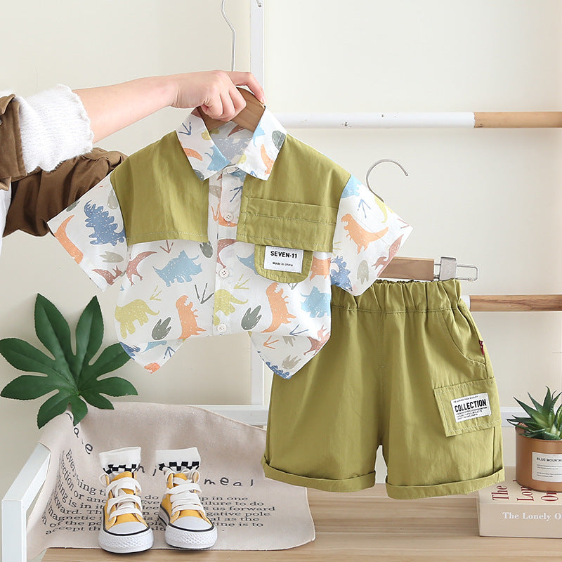 Chemise à manches courtes pour garçons
