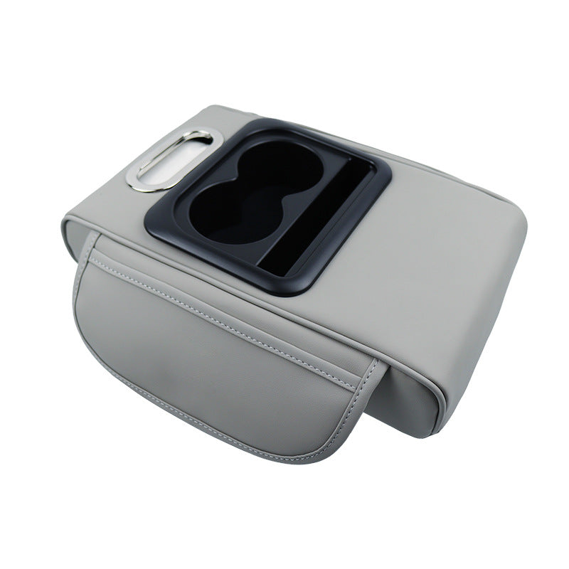 Universal hauteur-réglage Pad porte-cup Entreposage Tissue Box Organizer Car Armrest Box Cus