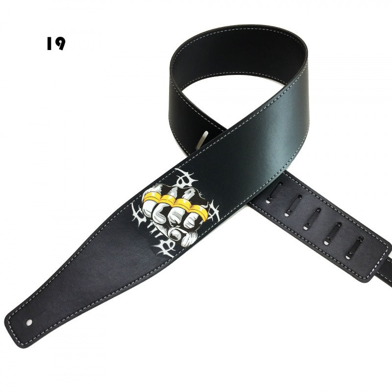 Couleur Impression Folk Guitar Strap Accessoires instrument de musique