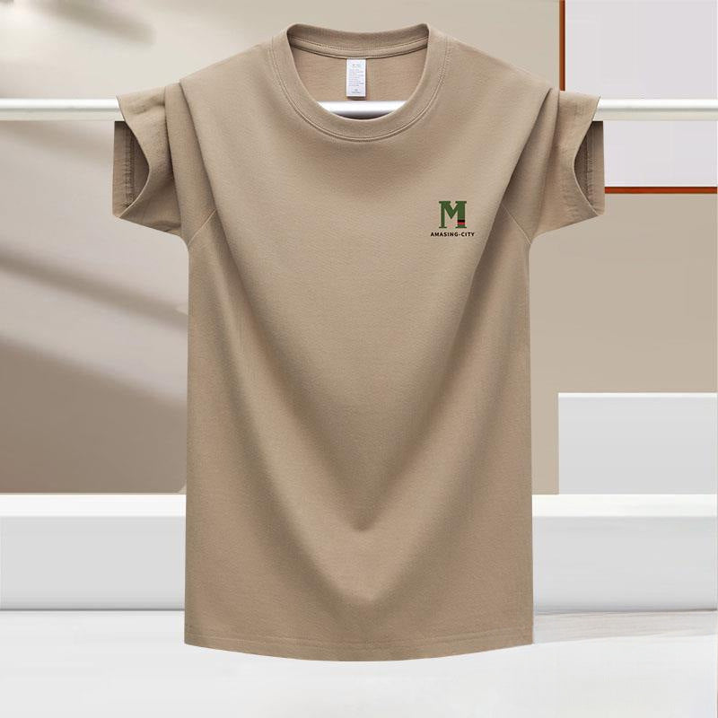 Chemise pour hommes en soie glacée à manches courtes pour hommes