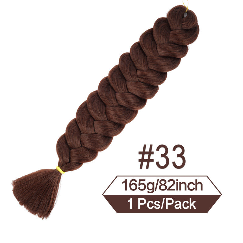 Women's Multi-Colored Braided Ponytail