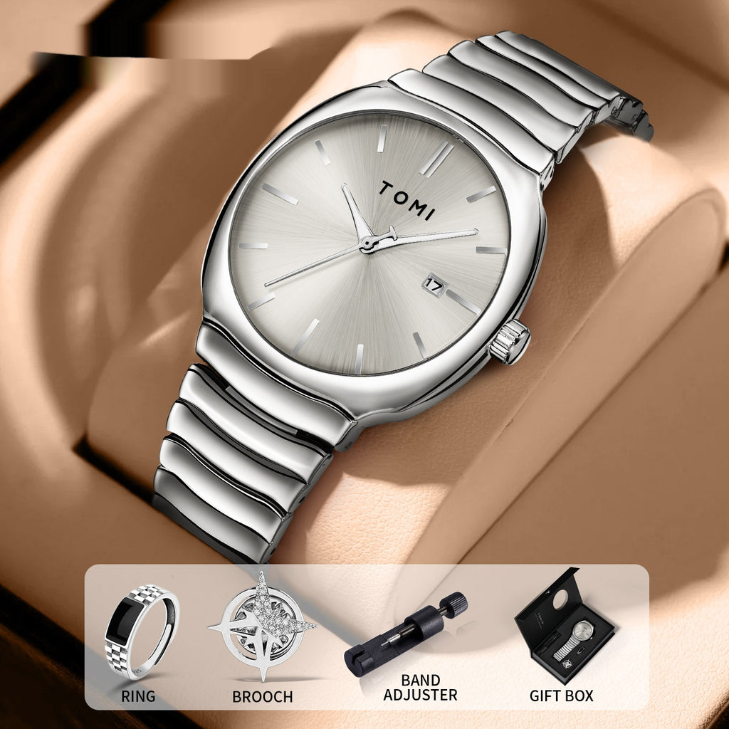 Montre Quartz d'affaires simple et élégante pour hommes