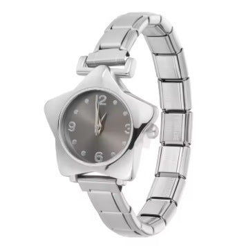 Bracelet de montre en acier inoxydable cinq étoiles coloré