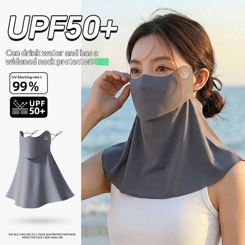 Masque solaire respirant à demi-face pour femmes