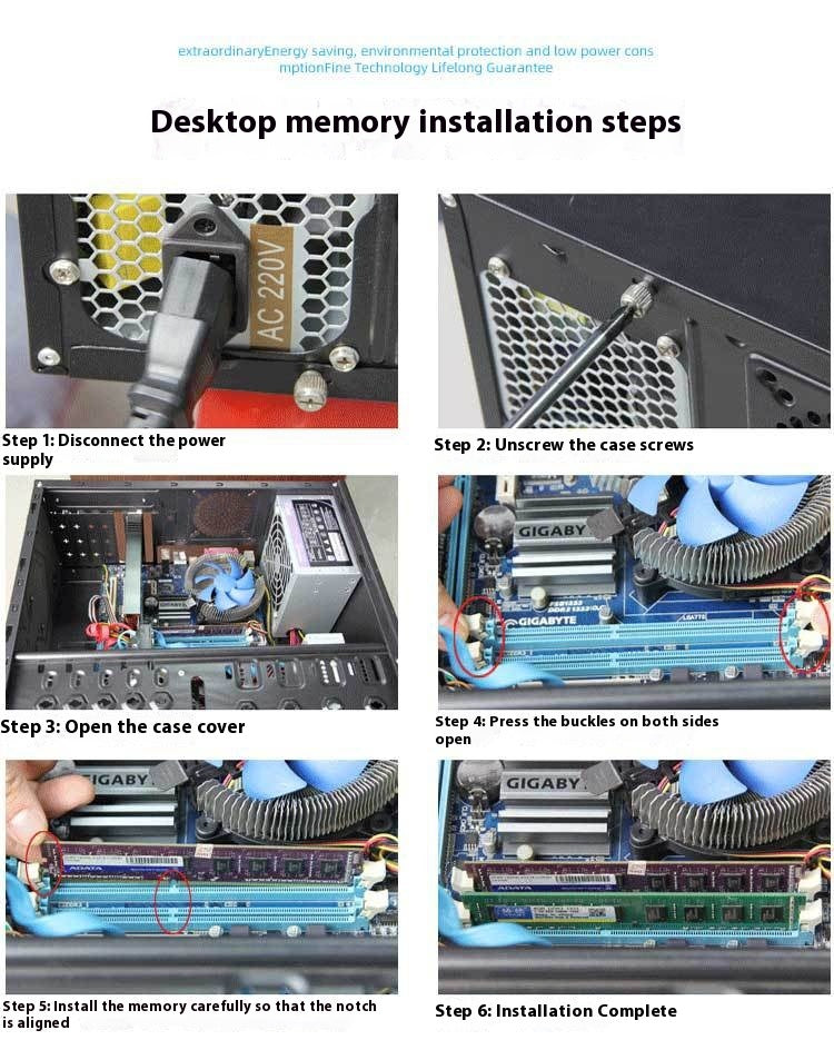 Z040 Bureau DDR3 4G 1600 AMD Barre de mémoire dédiée PC3-12800