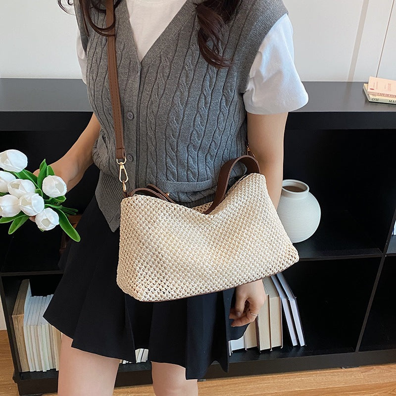 Sac à main plié de couleur contrastante pour femmes