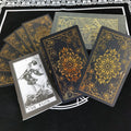 Cartes de Tarot en plastique 78 cartes Classic Rider-Waite Deck Gold Foil Stamping Imperméable