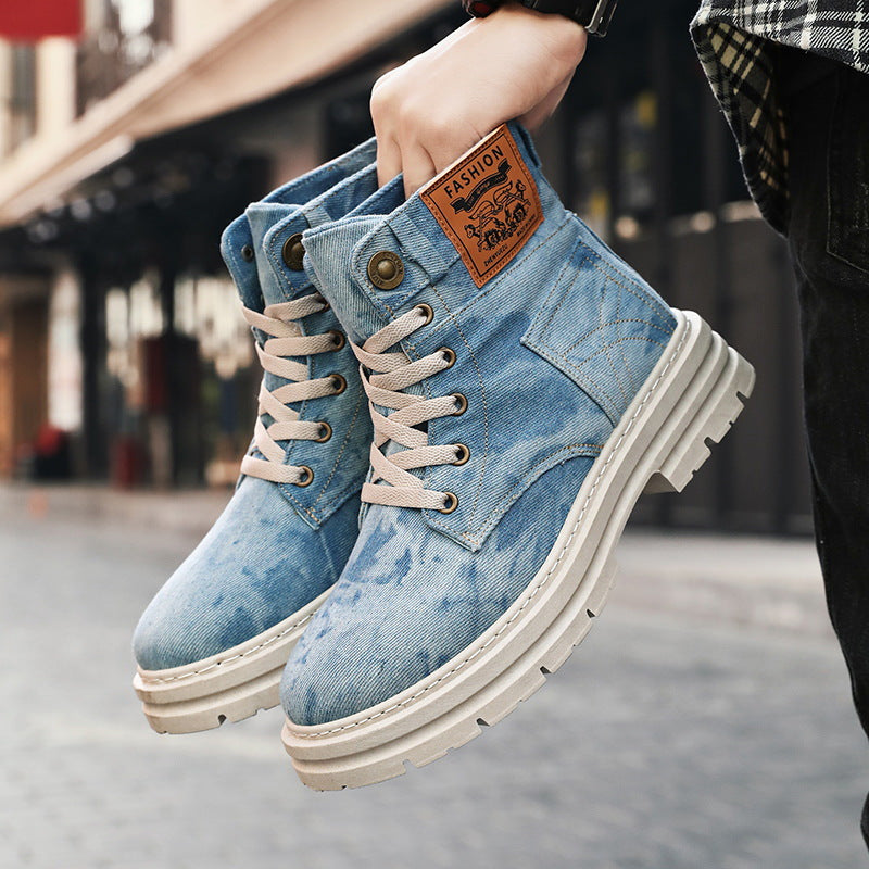 Bottes hautes pour hommes de style britannique