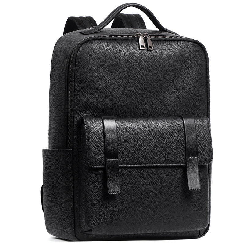 Sac à dos en cuir pour hommes de grande capacité