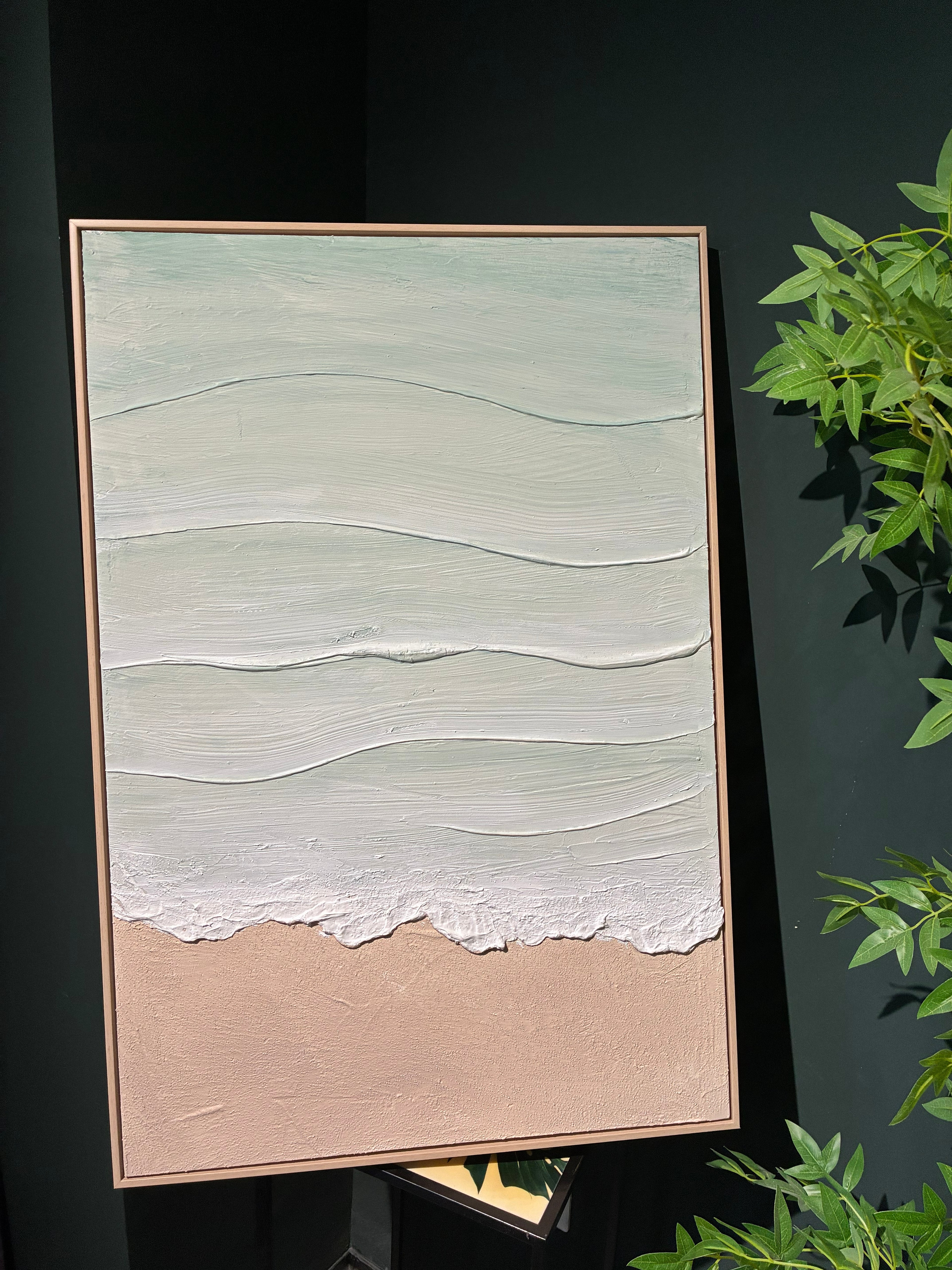 24x36 framed Coastal Beach Wall Art