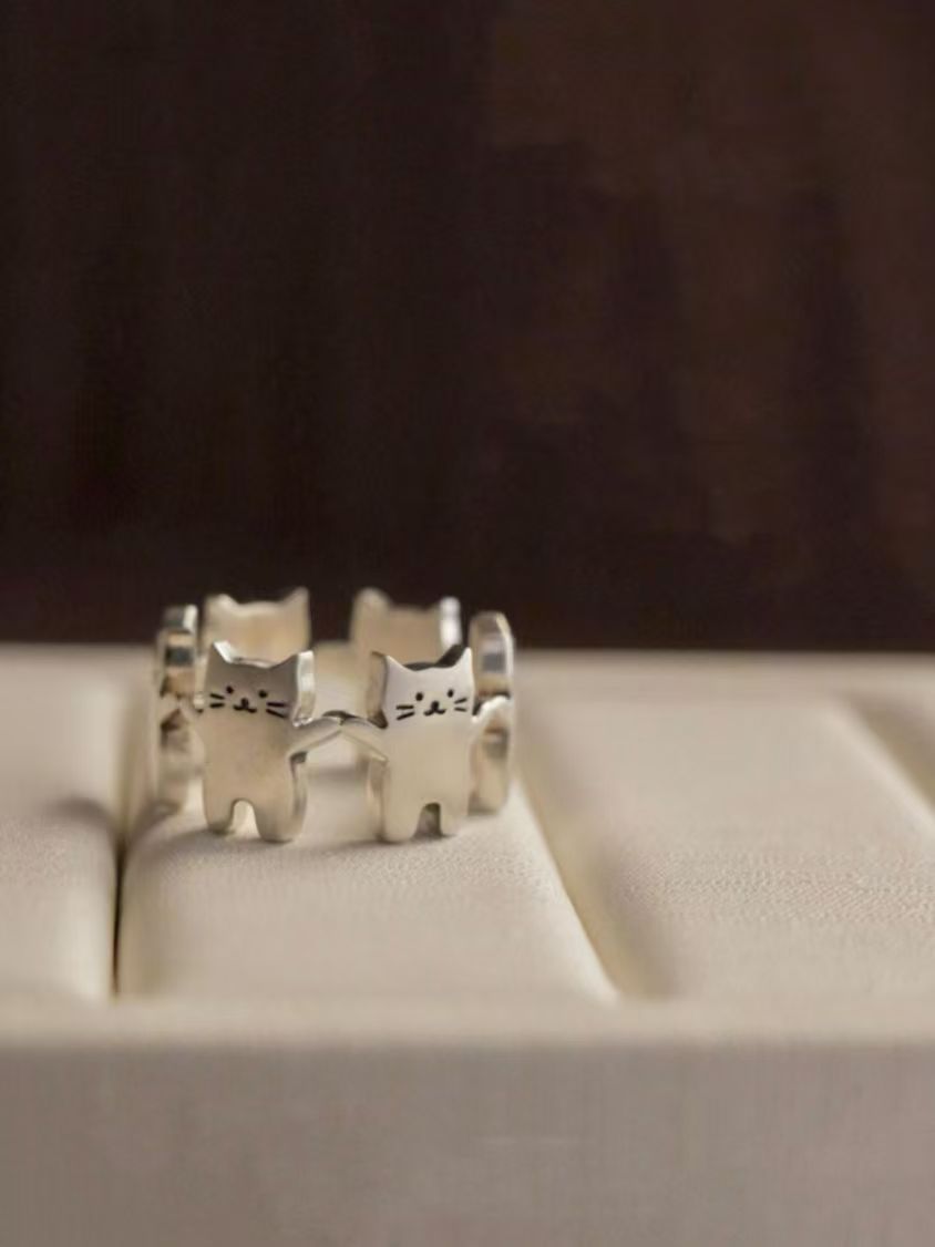 Creative Cat World Open Ajustable Ring