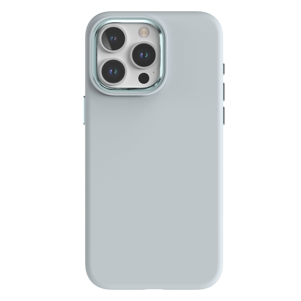 Boîtier de téléphone en métal silicone liquide de couleur pleine couverture