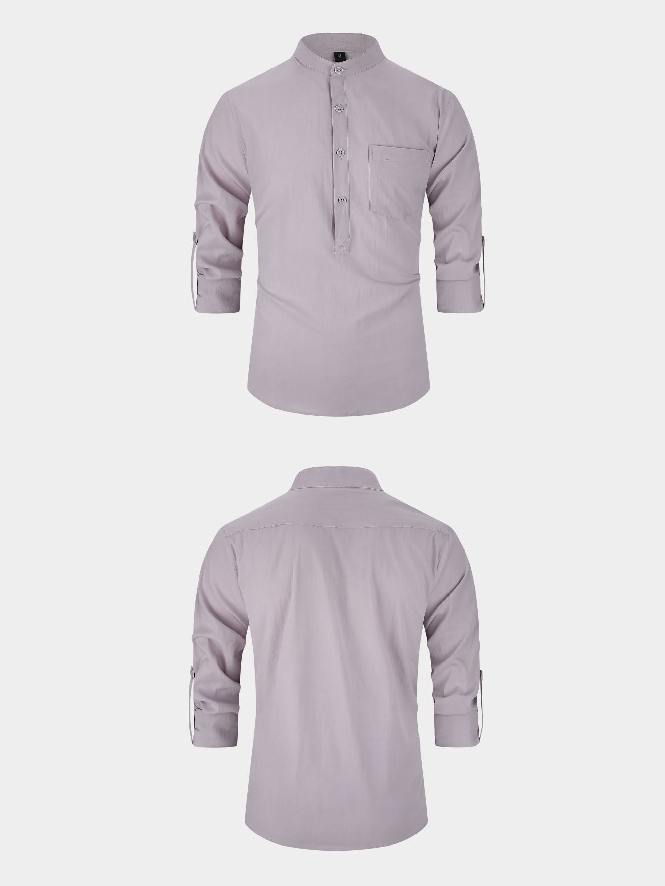 Chemise de travail en coton dur à manches moyennes
