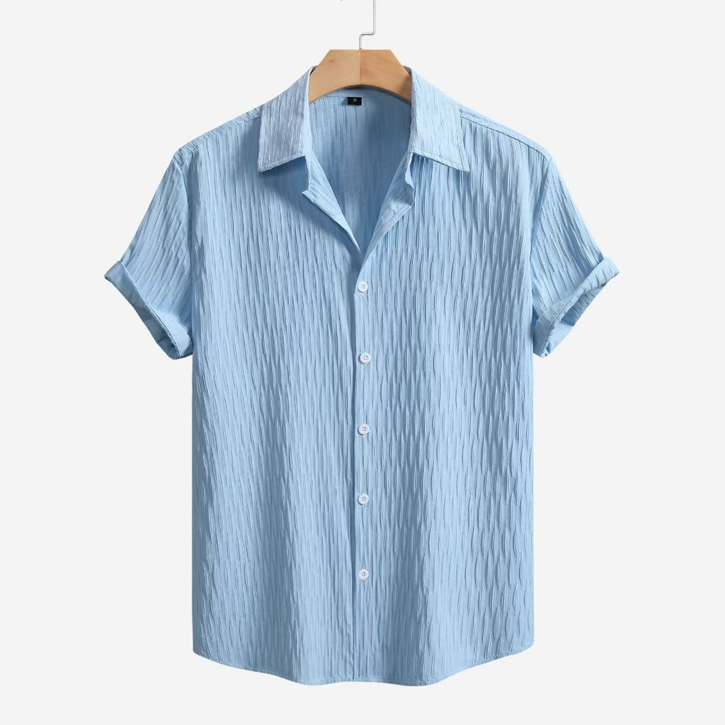 Chemise casual Lapel-Style Beach-Fashion pour hommes