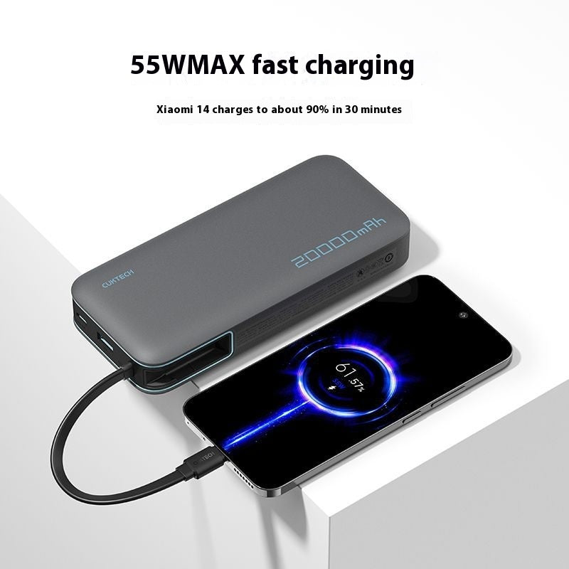 20000 MA Mobile Power PD Fast Charge avec câble Power Bank