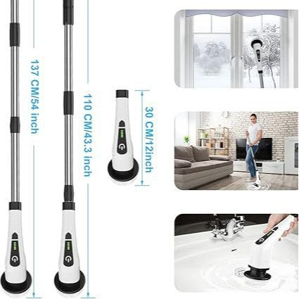 Set de brosse de nettoyage électrique multifonctions pour cuisine et salle de bains