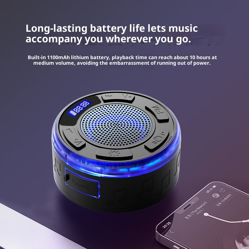 Haut-parleur Bluetooth salle de bain étanche Grande aspiration Cup Mini sans fil