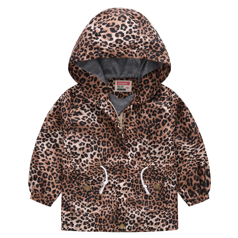 Le printemps et l'automne mince à capuche bébé mignon Zipper veste pour enfants