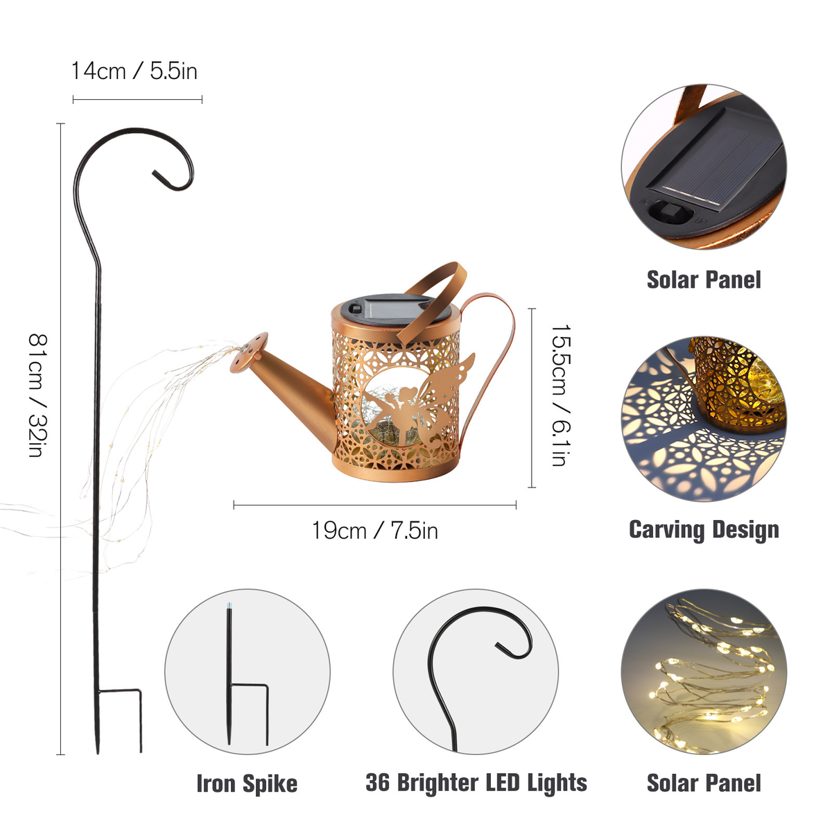 Solar Garden Lights Outdoor Decoration