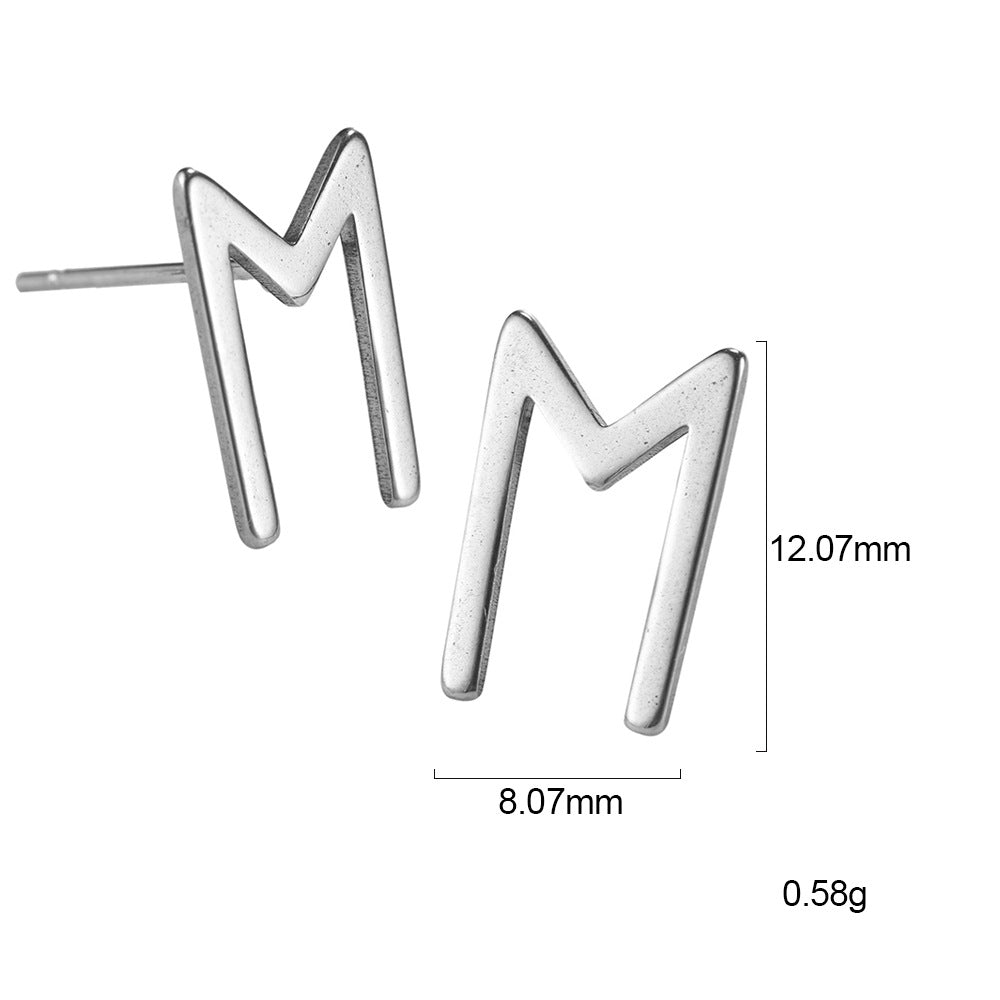 Boucles d'oreilles Nordic Rune en acier inoxydable