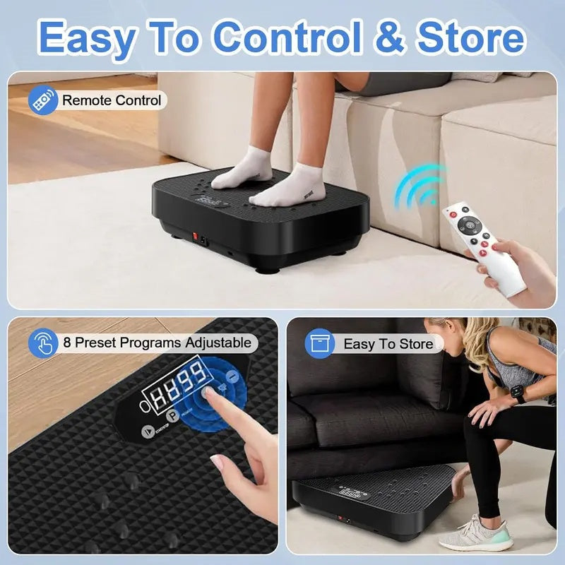 Plaque de vibration de puissance de la machine vibrante plate-forme exercice corps Shaker masseur