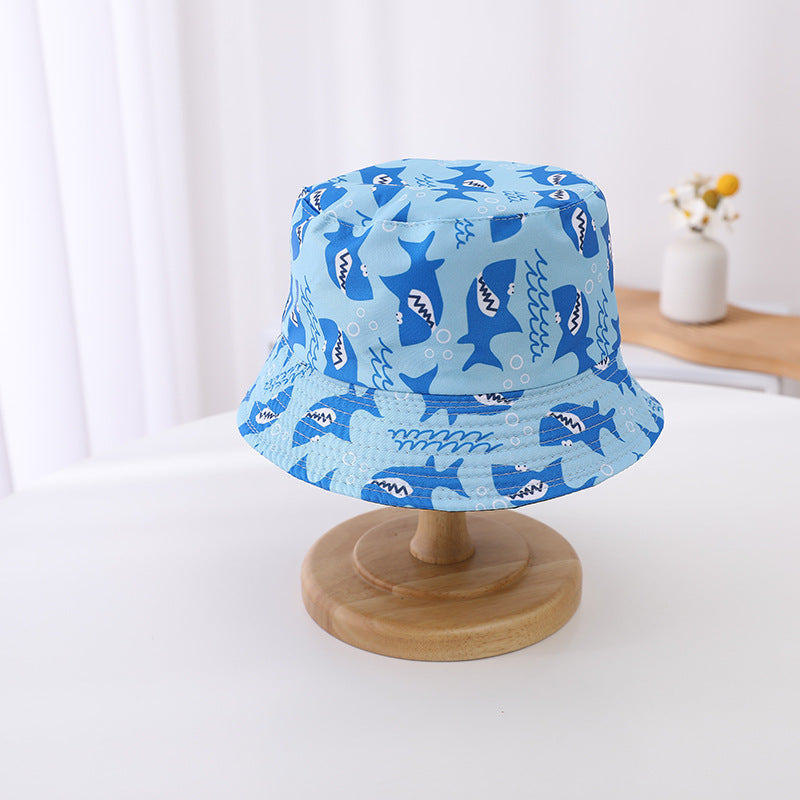 Chapeau de seau de soleil à double bord pour enfants