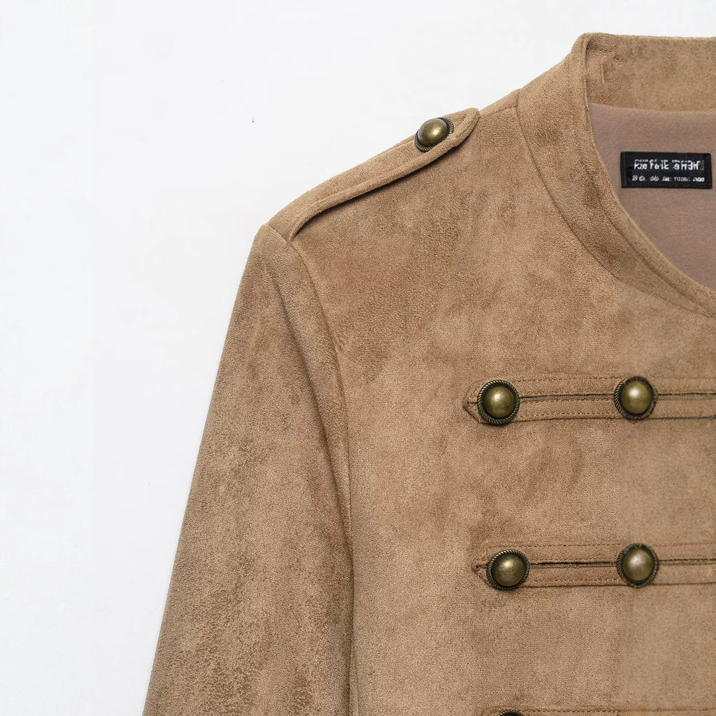 Veste stylish Stand-Collar avec plusieurs boutons