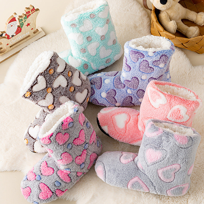 Chaussures de plancher en peluche