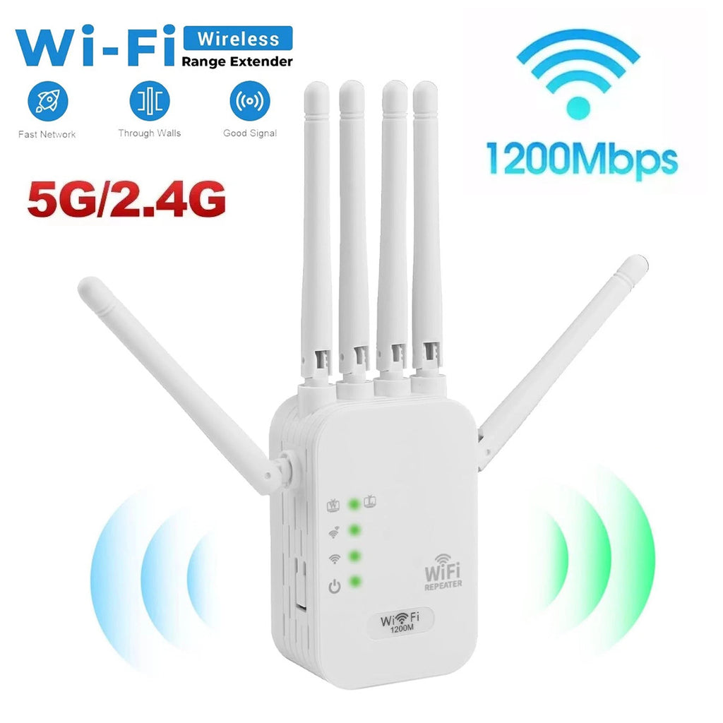 Amplificateur de signal à double bande, répéteur sans fil Gigabit 1200M