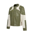 Veste en cuir Biker détendue, détendue