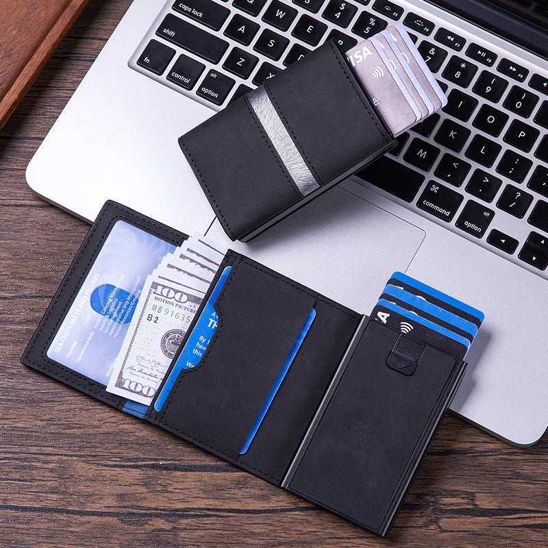 Porte-cartes Boîte en aluminium Antivol Portable