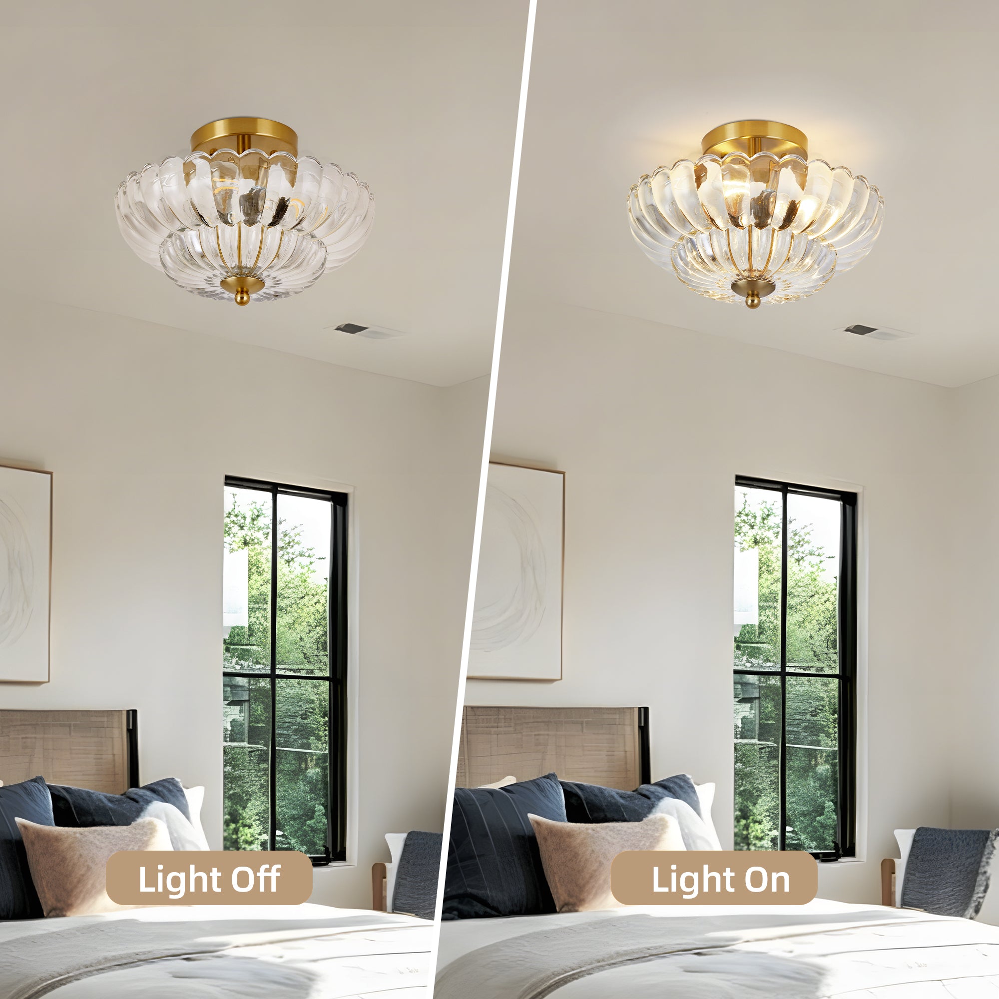 11.8 pouces Semi Flush Mount Plafond lumière