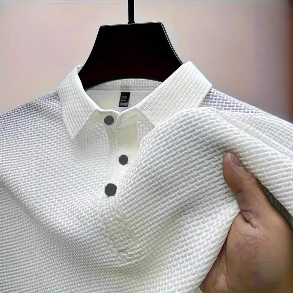 Chemise Homme Collier Été Couleur Unie