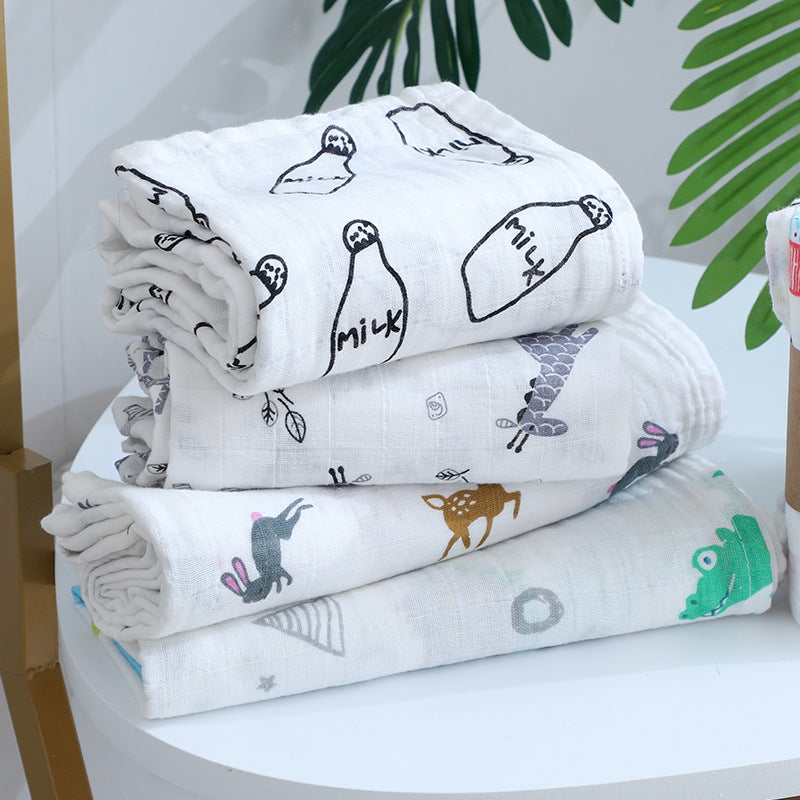 Double couche Gauze Gro-bag Muslin Nouveau-né Serviette de swap