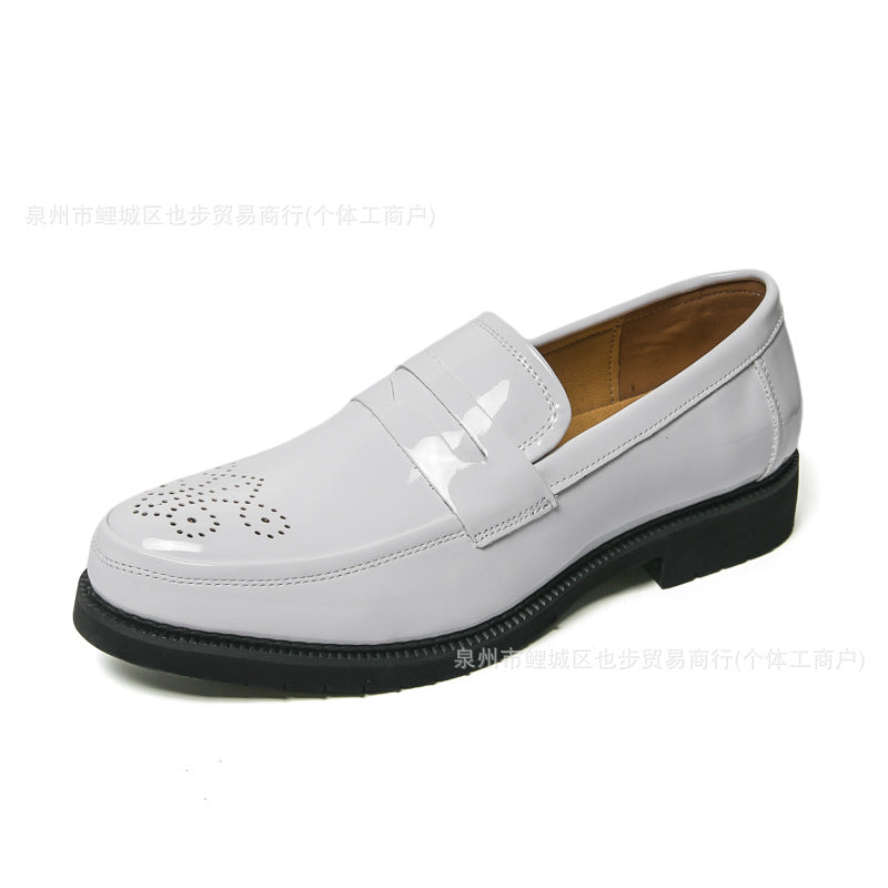 Chaussures en cuir sculpté d'automne pour hommes