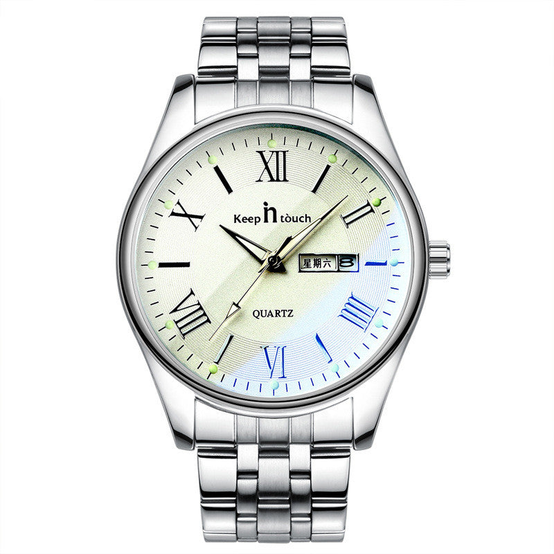 Montres étanches pour hommes ceinture en acier