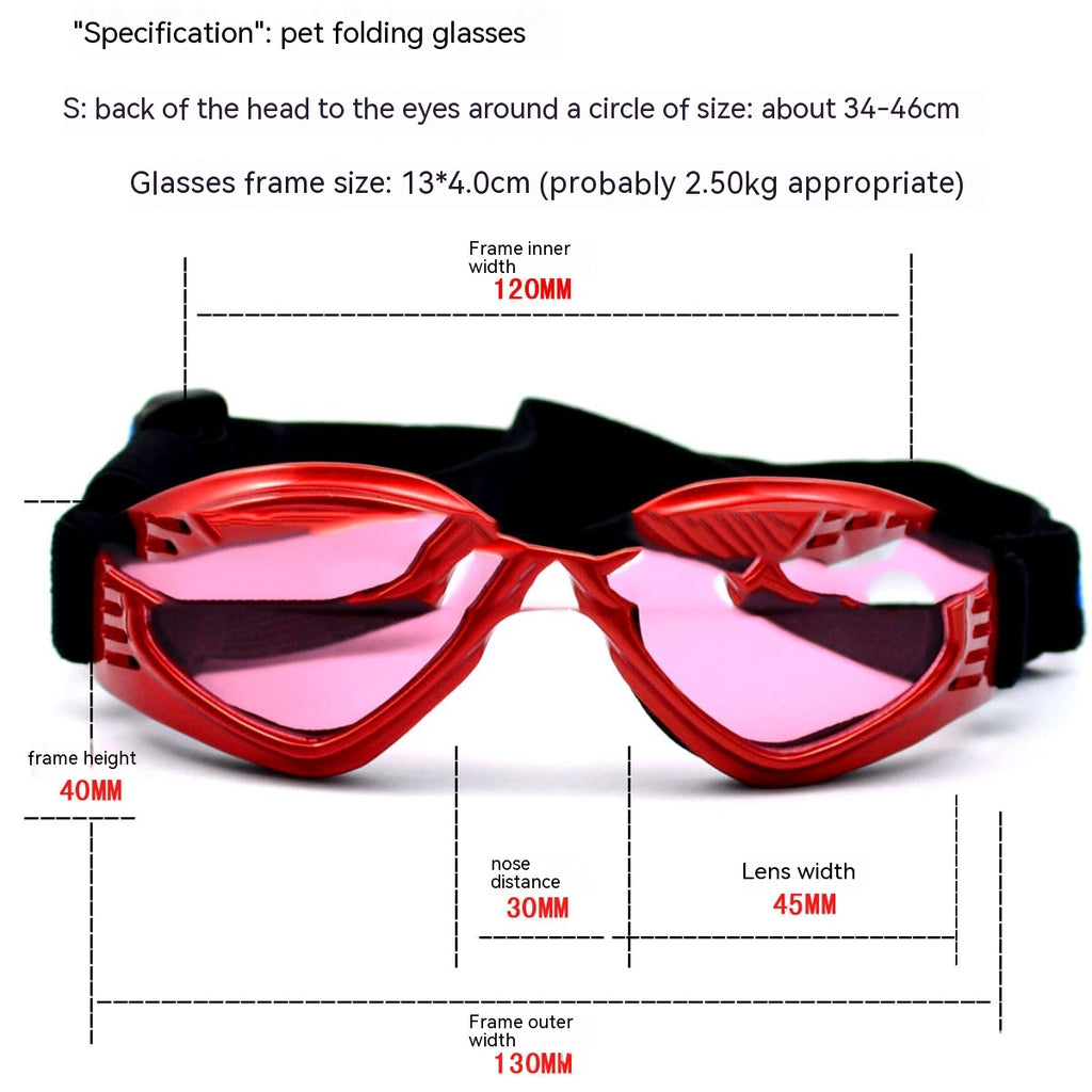Lunettes de soleil pour chiens Lunettes de soleil pour animaux Protection UV 400 Lens Multiple Colors