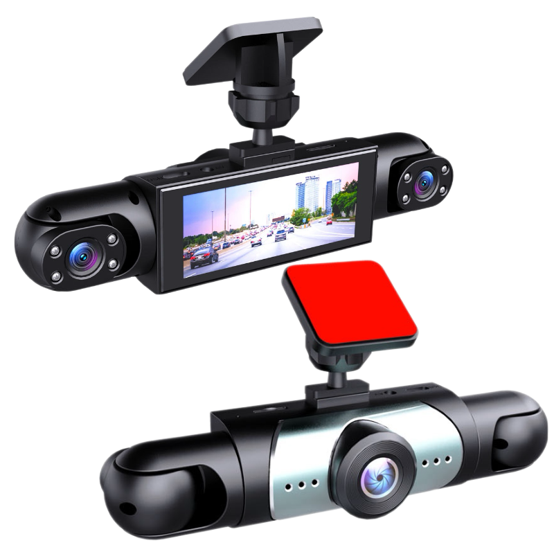 1080P enregistreur de conduite haute définition avec quatre objectifs