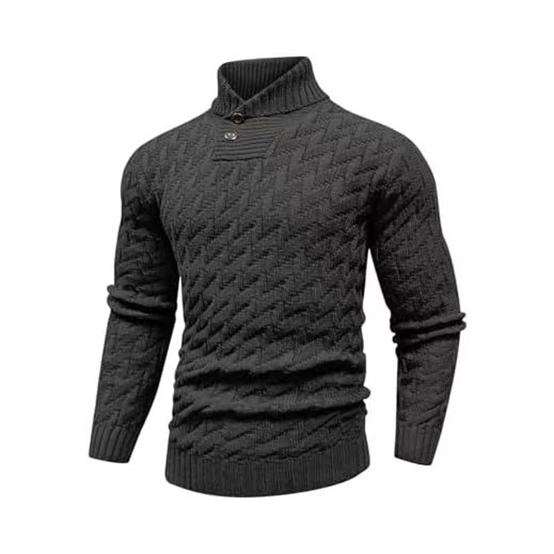 Sweater à la mode rond-col rond homme Slim-Fit