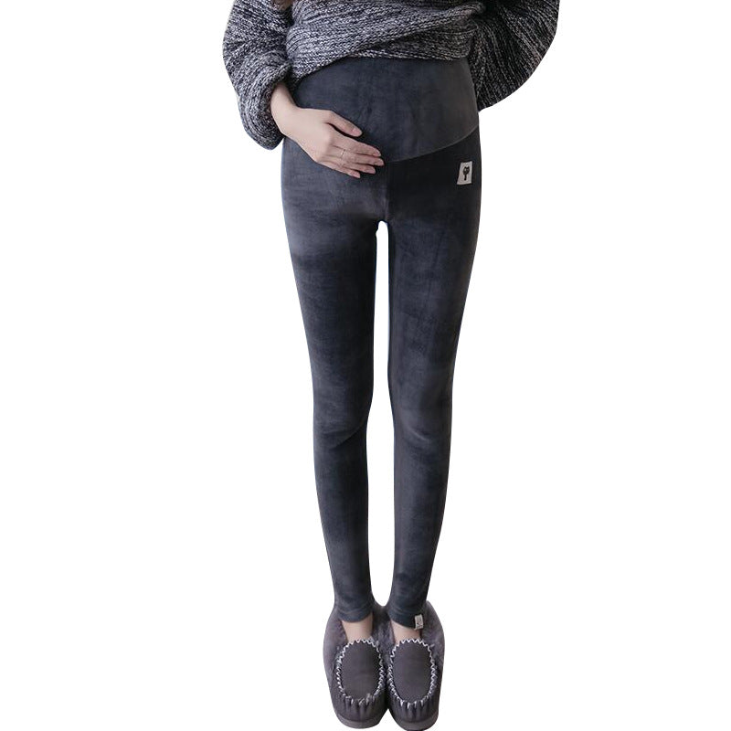 Pantalon de maternité épais en velours