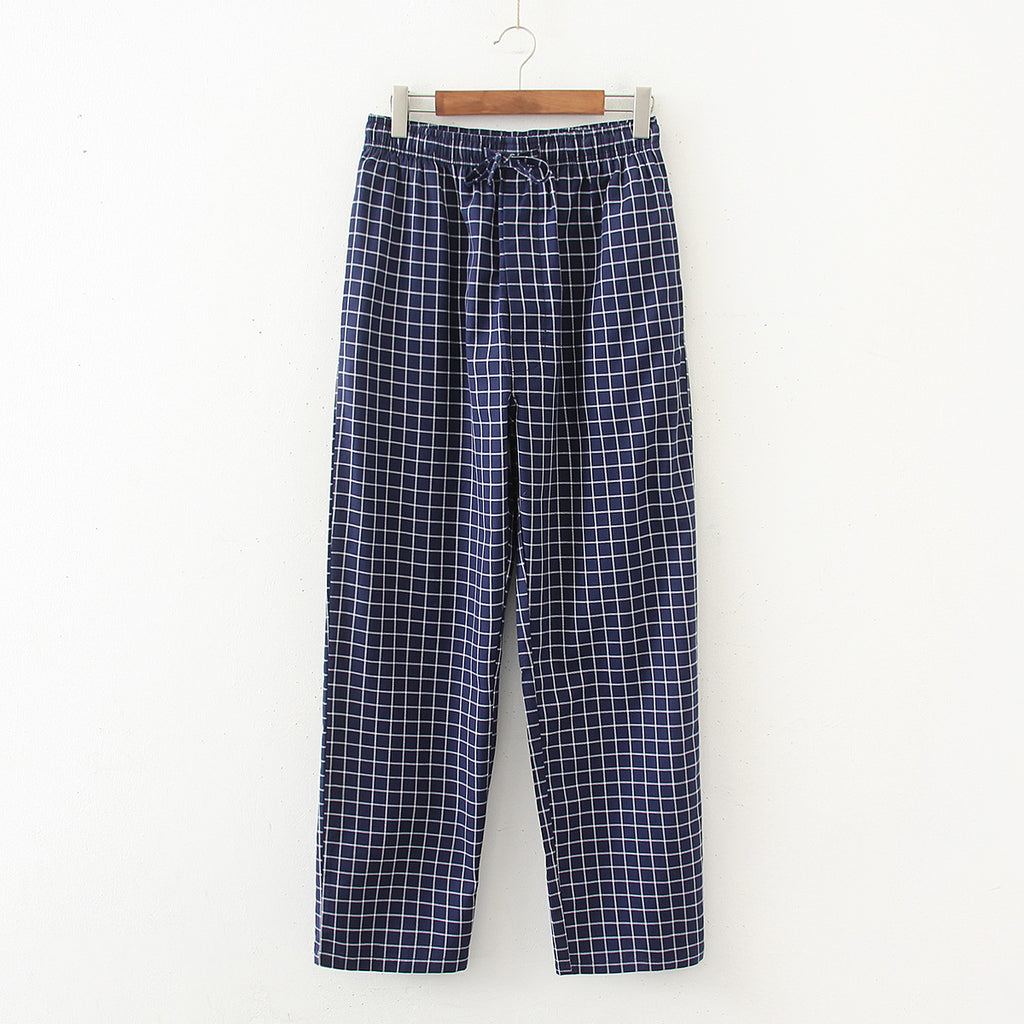 Coton Surdimensionner Loose Confortable Respirant Printemps Et Pajamas Men's Thin