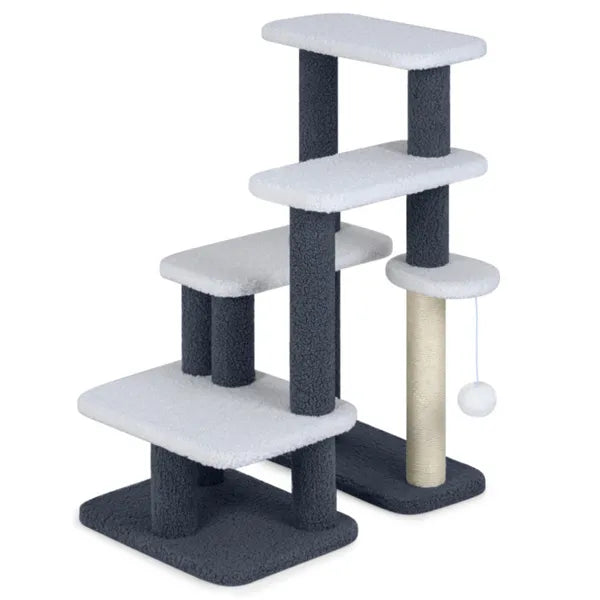 2-in-1 Cat Stairs & Tree with Sisal Scratching Post