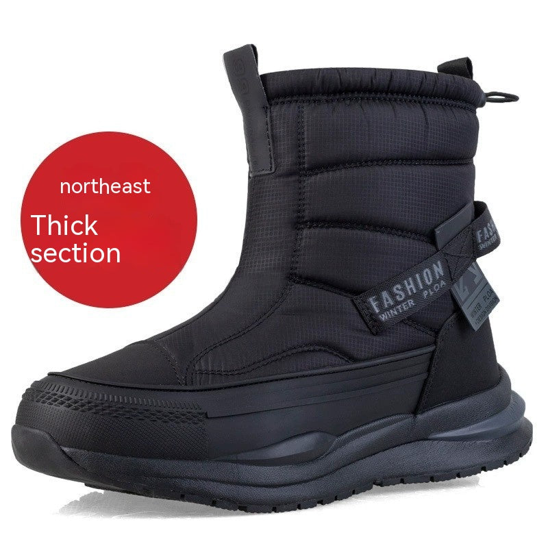 Doublure de laine d'hiver Waterproof Chaussures de coton Casual Hommes