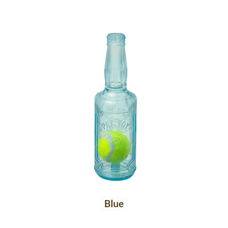 Bouteille de balle de tennis interactive pour animaux de compagnie