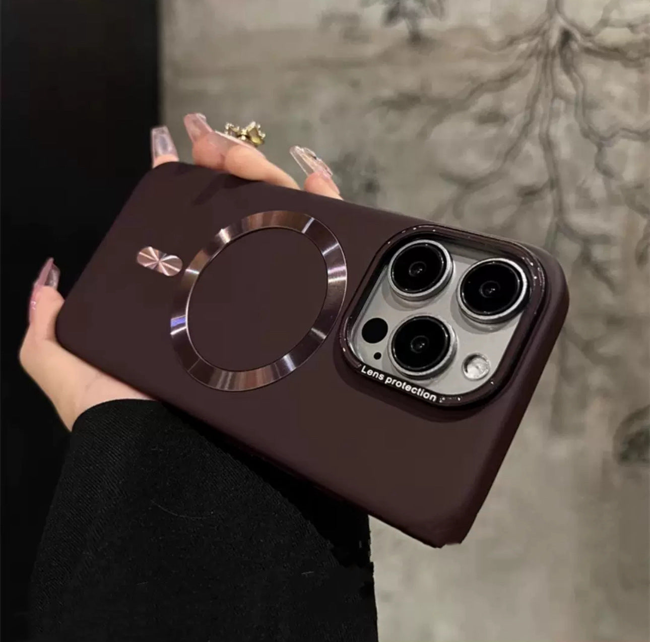 Cas avancé de téléphone magnétique solide en couleur