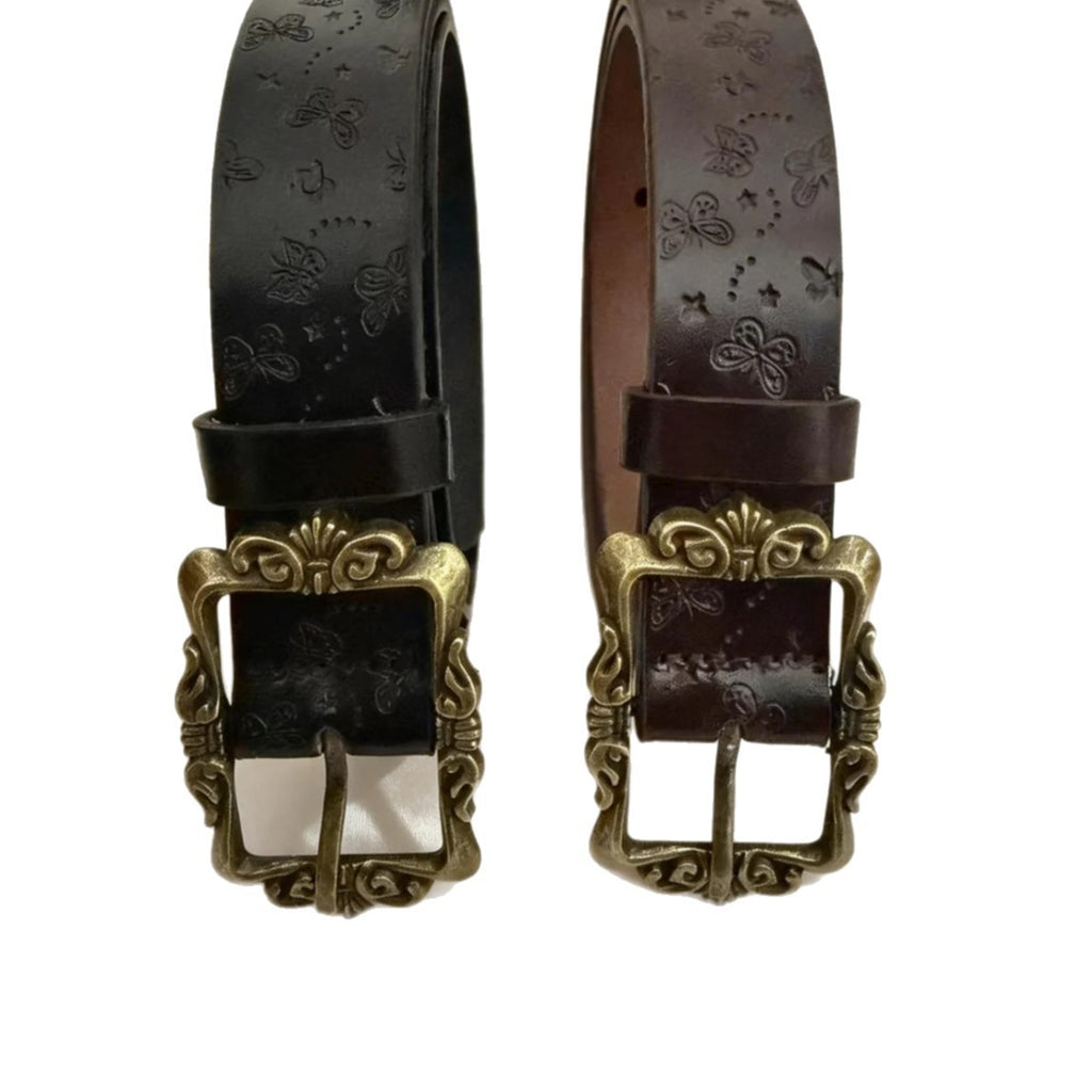 Vintage Ceinture Embossed Femme Mode Accessoire