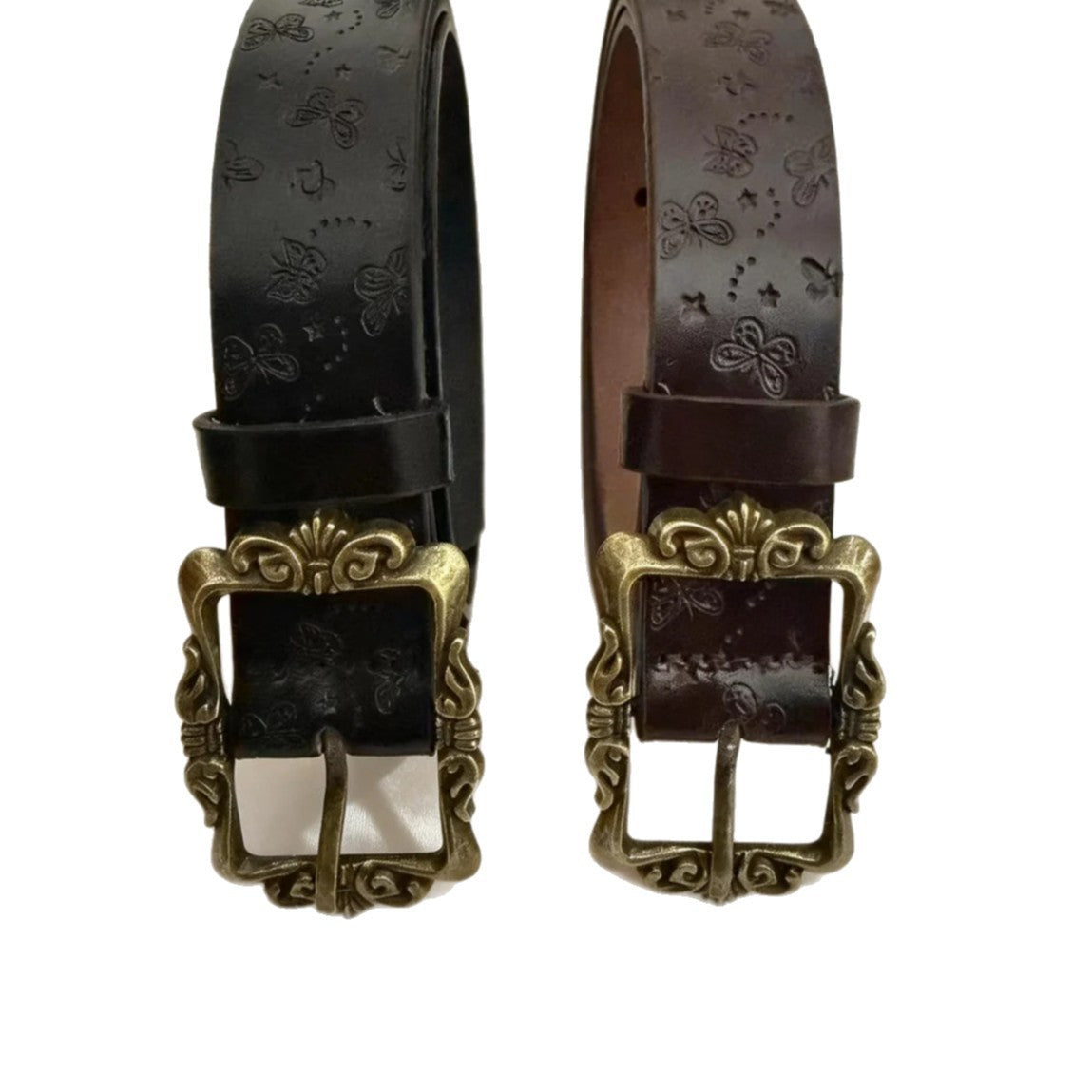 Vintage Ceinture Embossed Femme Mode Accessoire